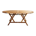 “Folding Oval Wooden Dining Table”