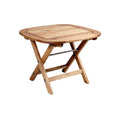 Folding Wooden Side Table with Cross Legs