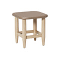 **Simple Wooden Stool with Soft Top**
